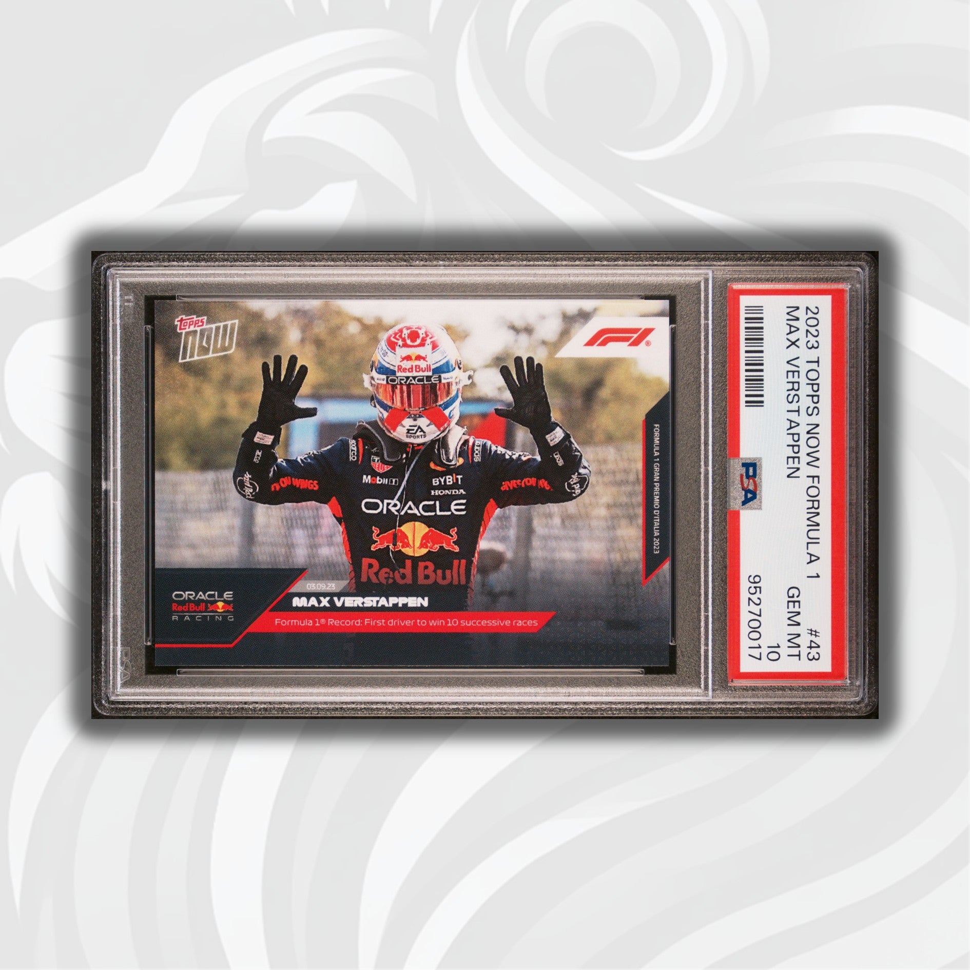 PSA 10 - Max Verstappen - 2023 Topps Now #43 - 10 Wins – Authenticsgg