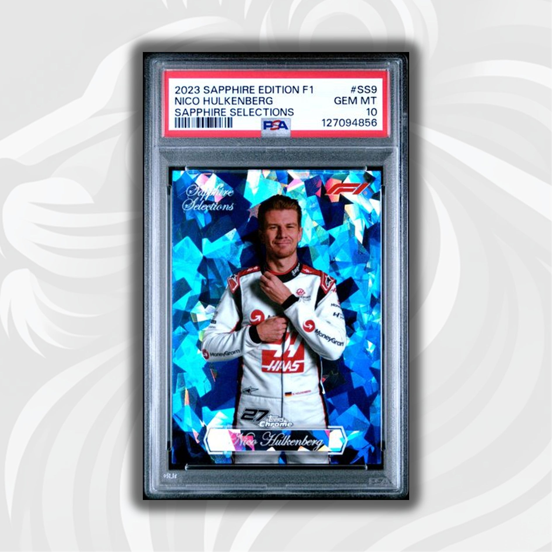 2023 Topps Chrome F1 Nico Hulkenberg Sapphire Selections PSA 10