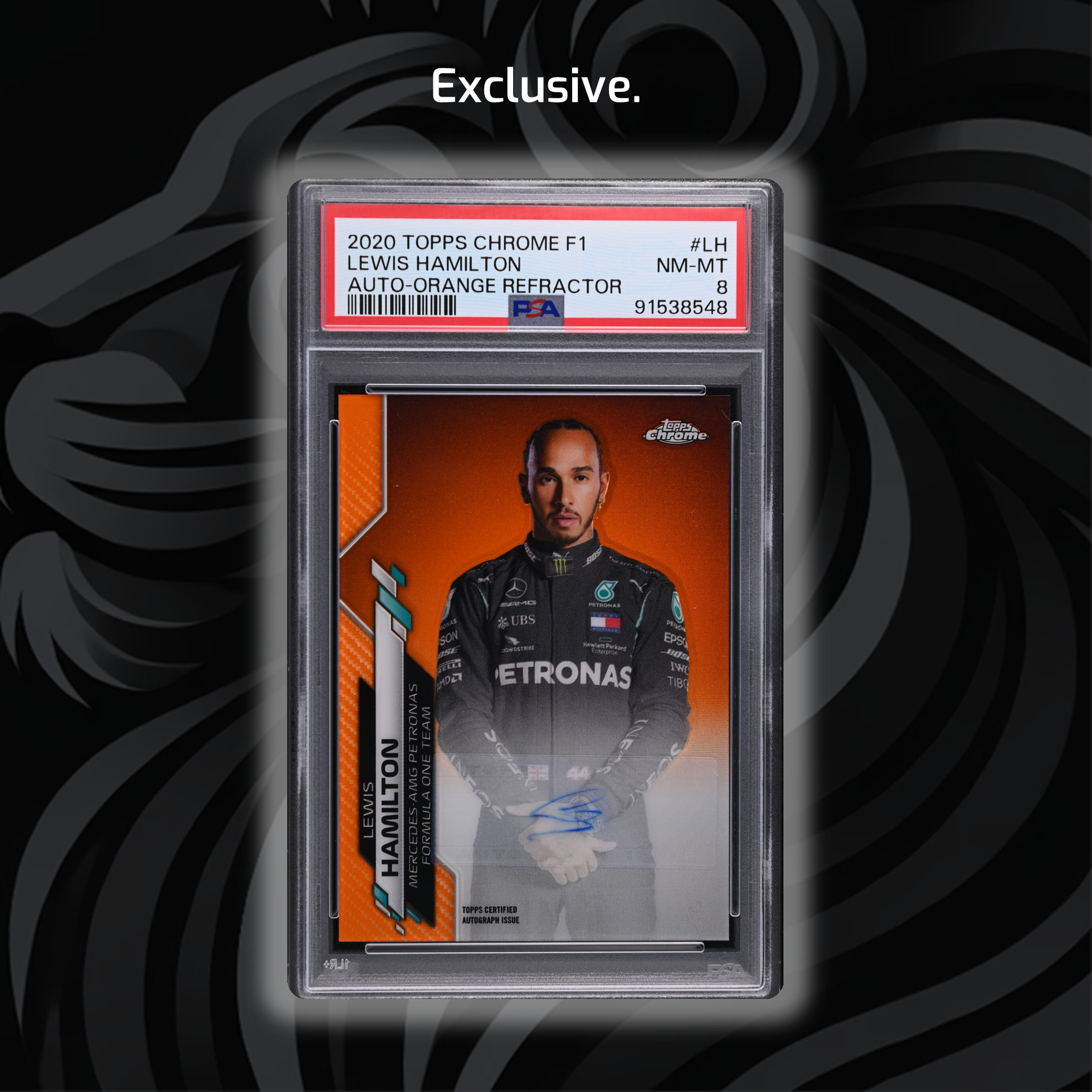 PSA 10 Lewis Hamilton #1 Refractor 2020 Topps Formula 1 Trading