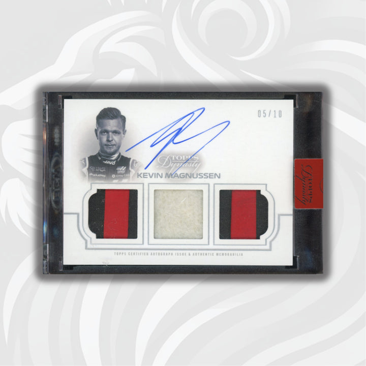 /10 Kevin Magnussen #TRA-KM - Triple Relic Auto - 2020 Topps Dynasty F1
