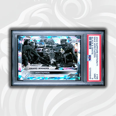 10/15 - Max Verstappen #196 - Sapphire Edition - Black & White - 2022 Topps Chrome