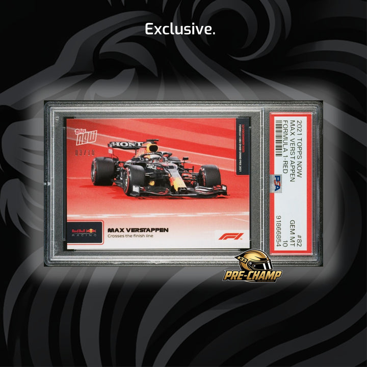 PSA 10 - 03/10 Max Verstappen #82 - Red - 2021 Topps Now F1