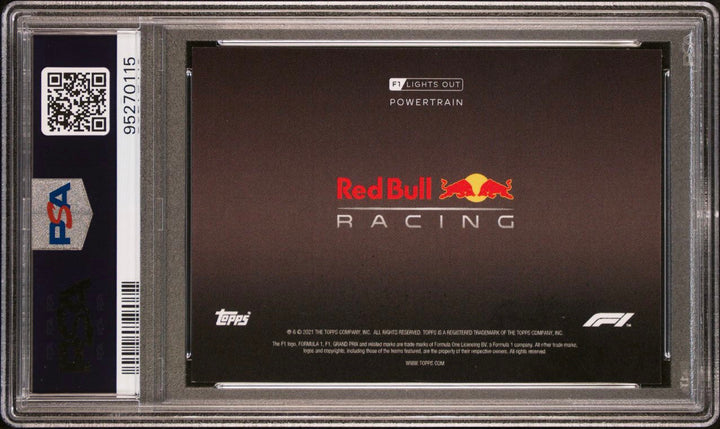 PSA 10 - 07/10 Red Bull - Powertrain -  Red - 2021 Topps Lights Out F1