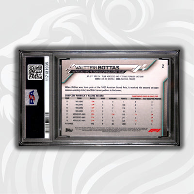 PSA 10 - Valtteri Bottas #2 – 2020 Topps Chrome F1 - Sapphire Edition - Image Variation