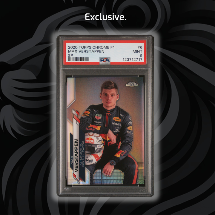PSA 9 - Max Verstappen #6 - 2020 Topps Chrome F1 - SP - Front