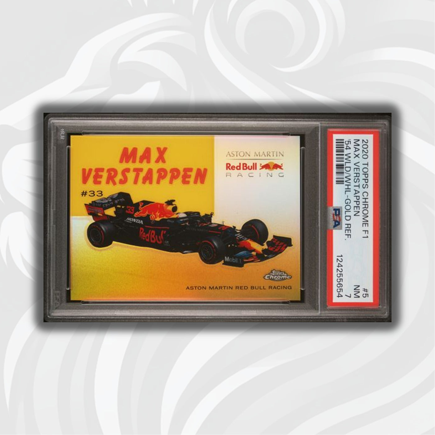 PSA 7 - /50 Max Verstappen #5 - 54WLD/WHL - 2020 Topps Chrome F1 - Gold Refractor