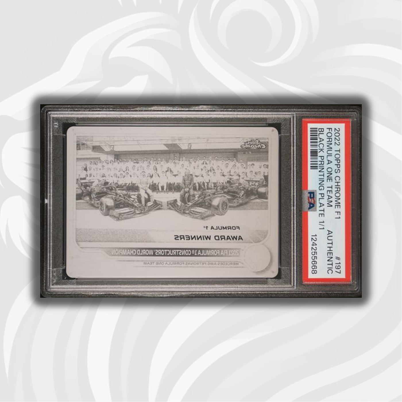 1/1 Black Printing Plate - Formula 1 Team #197 - 2022 Topps Chrome F1