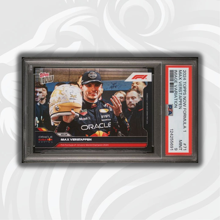 PSA 9 - Max Verstappen #71 - World Champion 2024 - 2024 Topps Now F1 - Image Variation