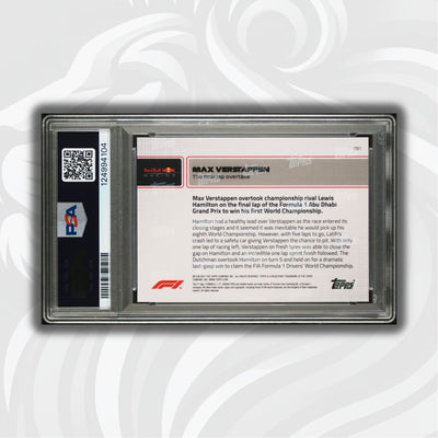 PSA 10 - 56/99 Max Verstappen #81 - Dark Blue - The Final Lap Overtake