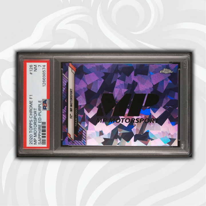 PSA 7 - 02/10 MP Motorsport #126 - Sapphire Edition Purple - 2020 Topps Chrome F1