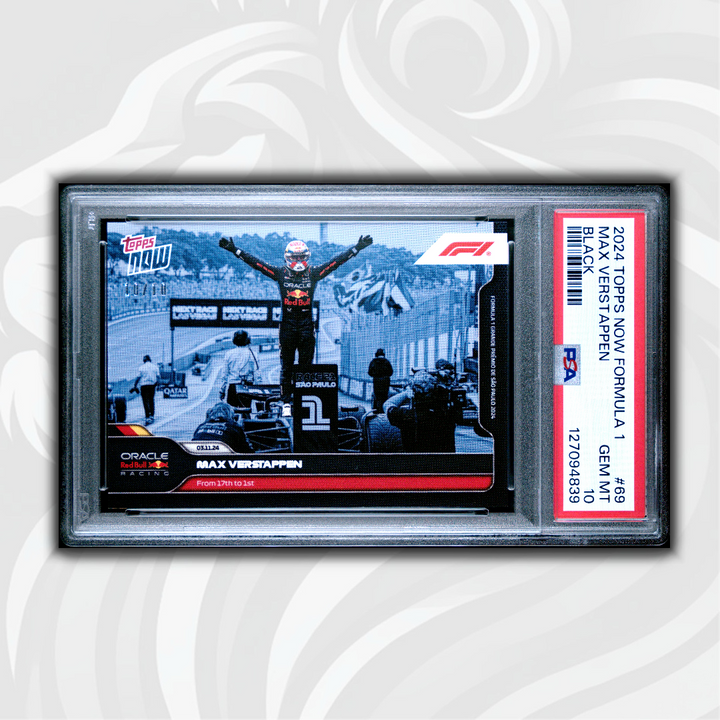 PSA 10 - 10/10 Max Verstappen #69 - From 17th to 1st - 2024 Topps Now Formula 1
