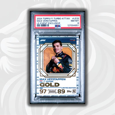 PSA 8 - Max Verstappen #LE33 - 2024 Turbo Attax - LE-Event Exclusive