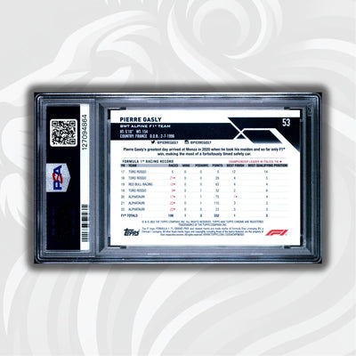 PSA 9 - 10/10 Purple - Pierre Gasly #53 - 2023 Topps Chrome Sapphire