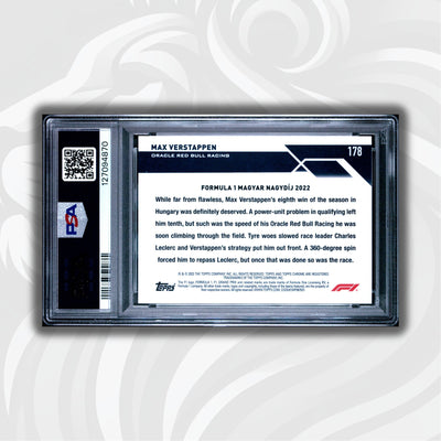 PSA 8.5 - 5/5 Red - Max Verstappen #178 - 2023 Topps Chrome Sapphire