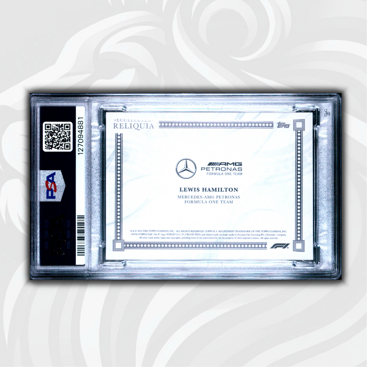 PSA 9 - 13/99 Lewis Hamilton Reliquia - Green - 2023 Topps Eccellenza Formula 1