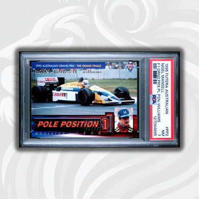PSA 7 - 1084/3000 - Nigel Mansell #PP2 - Pole Position - 1995 Futera - WILLIAMS