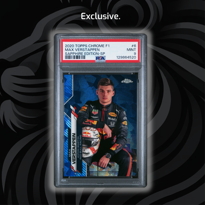 PSA 9 - Max Verstappen #6 - 蓝宝石版 - SP - 2020 Topps Chrome F1