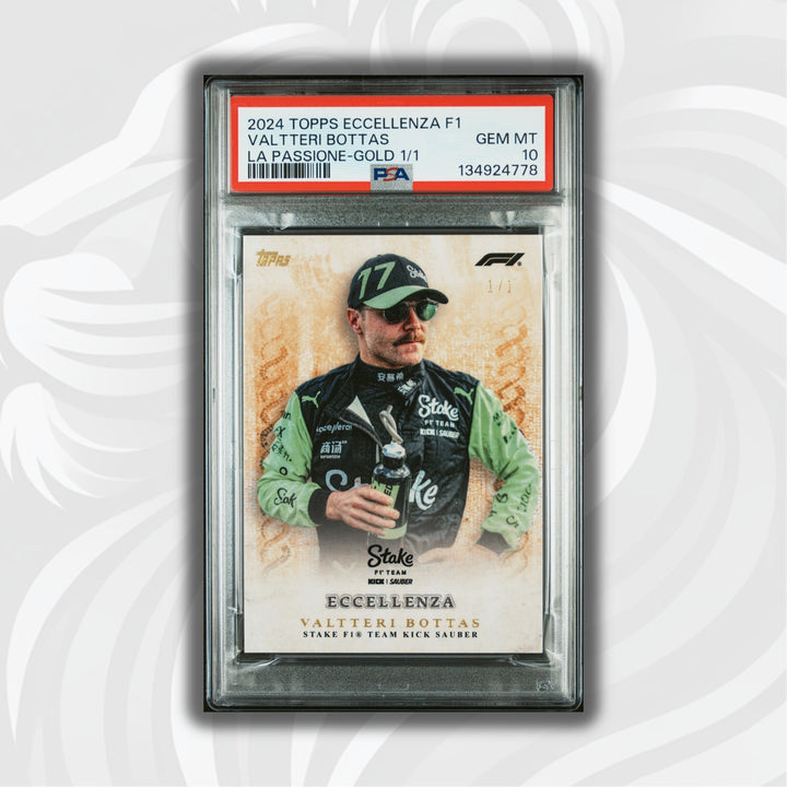 PSA 10 - 1/1 Valtteri Bottas - La Passione - Gold - 2024 Topps Eccellenza F1
