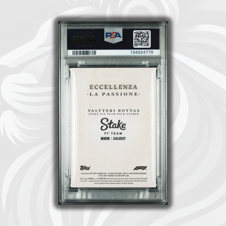 PSA 10 - 1/1 Valtteri Bottas - La Passione - Gold - 2024 Topps Eccellenza F1