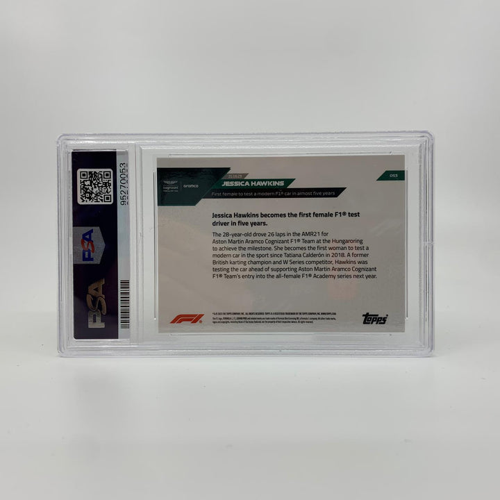 PSA 8 - 30/99 Jessica Hawkins #53 - 蓝绿色 - 2023 Topps Now F1