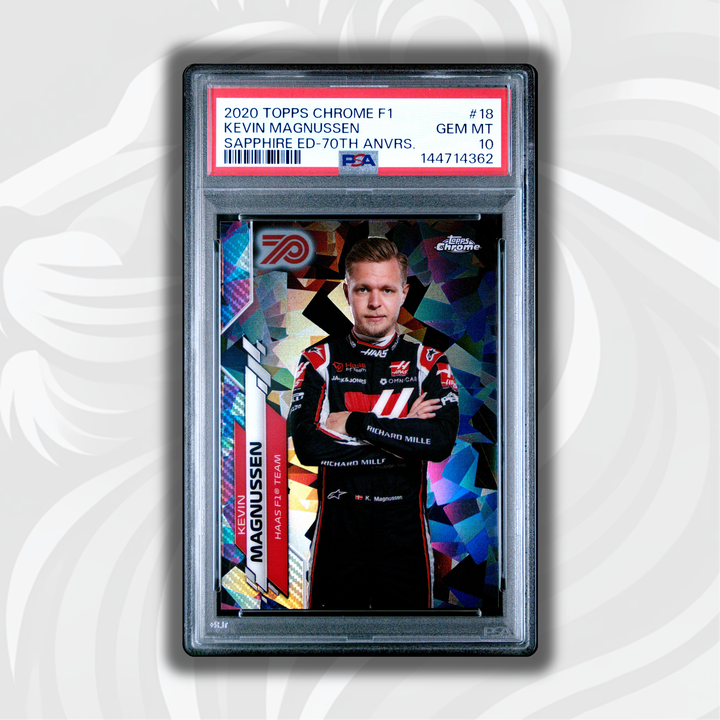 PSA 10 - 15/70 Kevin Magnussen #18 - 2020 Topps Chrome F1 - Sapphire Edition 70th Anniversary