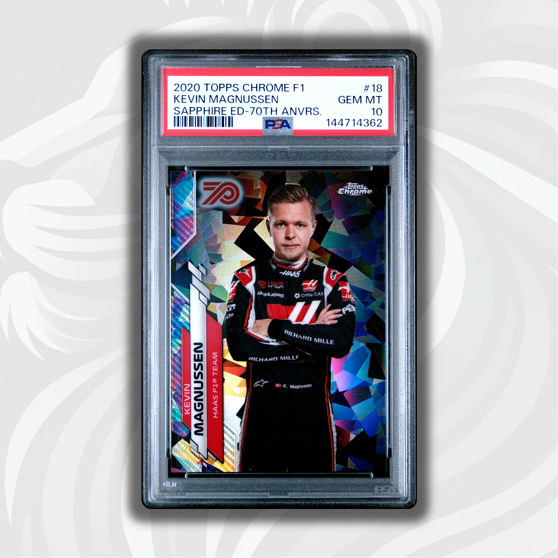 PSA 10 15/70 Kevin Magnussen #18 Sapphire Edition 70th Anniversary