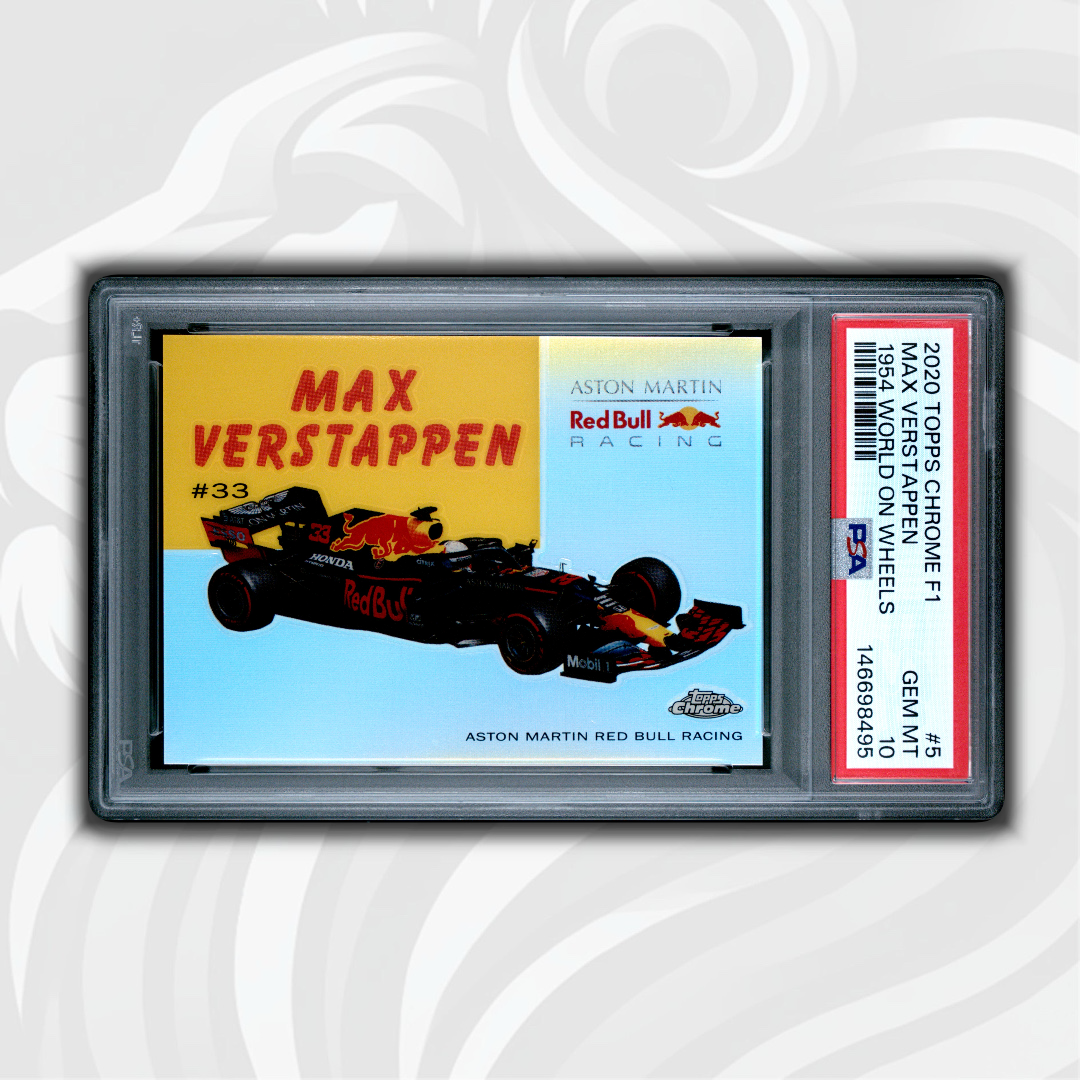 PSA 10 - Max Verstappen #5 - 2020 Topps Chrome F1 - 1954 World on Wheels