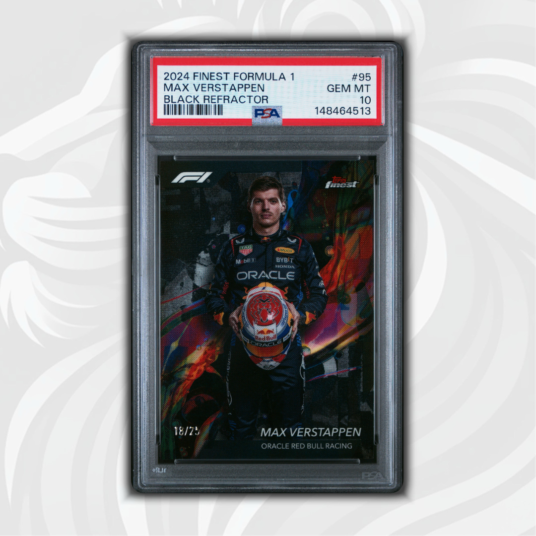 PSA 10 - 16/25 Max Verstappen #95 - Black Refractor - 2024 Topps Finest Formula 1 - Front