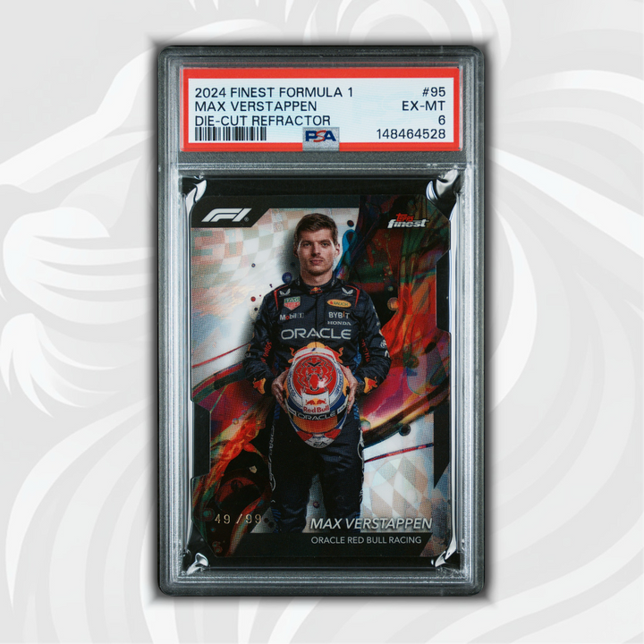 PSA 6 - 49/99 Max Verstappen #95 - 2024 Topps Finest F1 -  Die-Cut Refractor