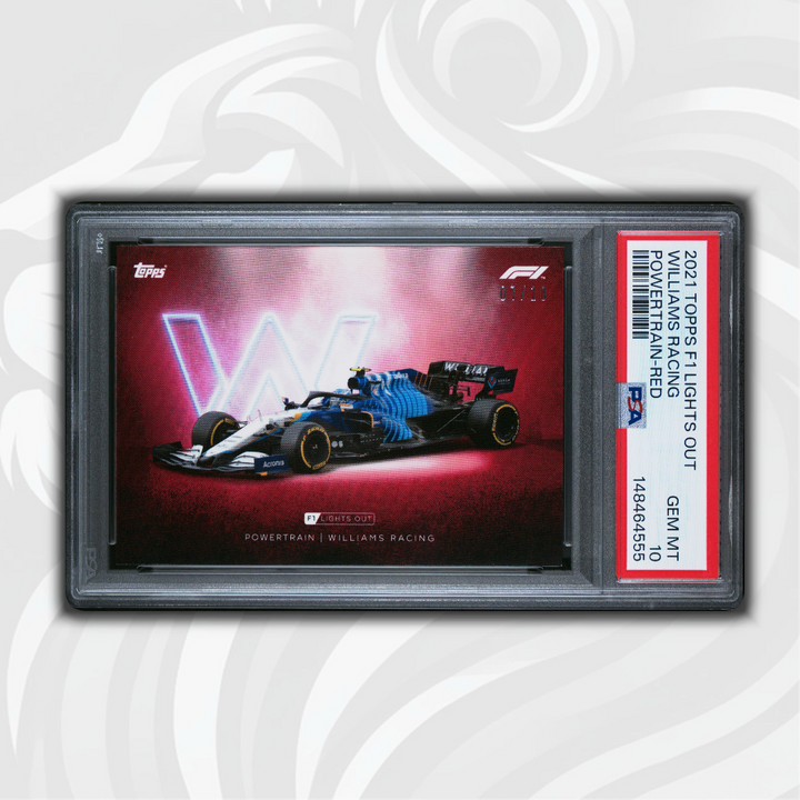 PSA 10 - 01/10 Williams Racing - Powertrain - 2021 Topps Lights Out F1 - Red