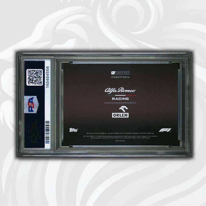 PSA 10 - 02/10 Alfa Romeo Racing Orlen - Powertrain - 2021 Topps Lights Out F1 - Red