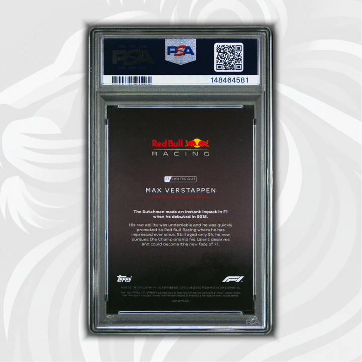 PSA 9 - 50/75 Max Verstappen - Drivers - 2021 Topps Lights Out F1 - Green