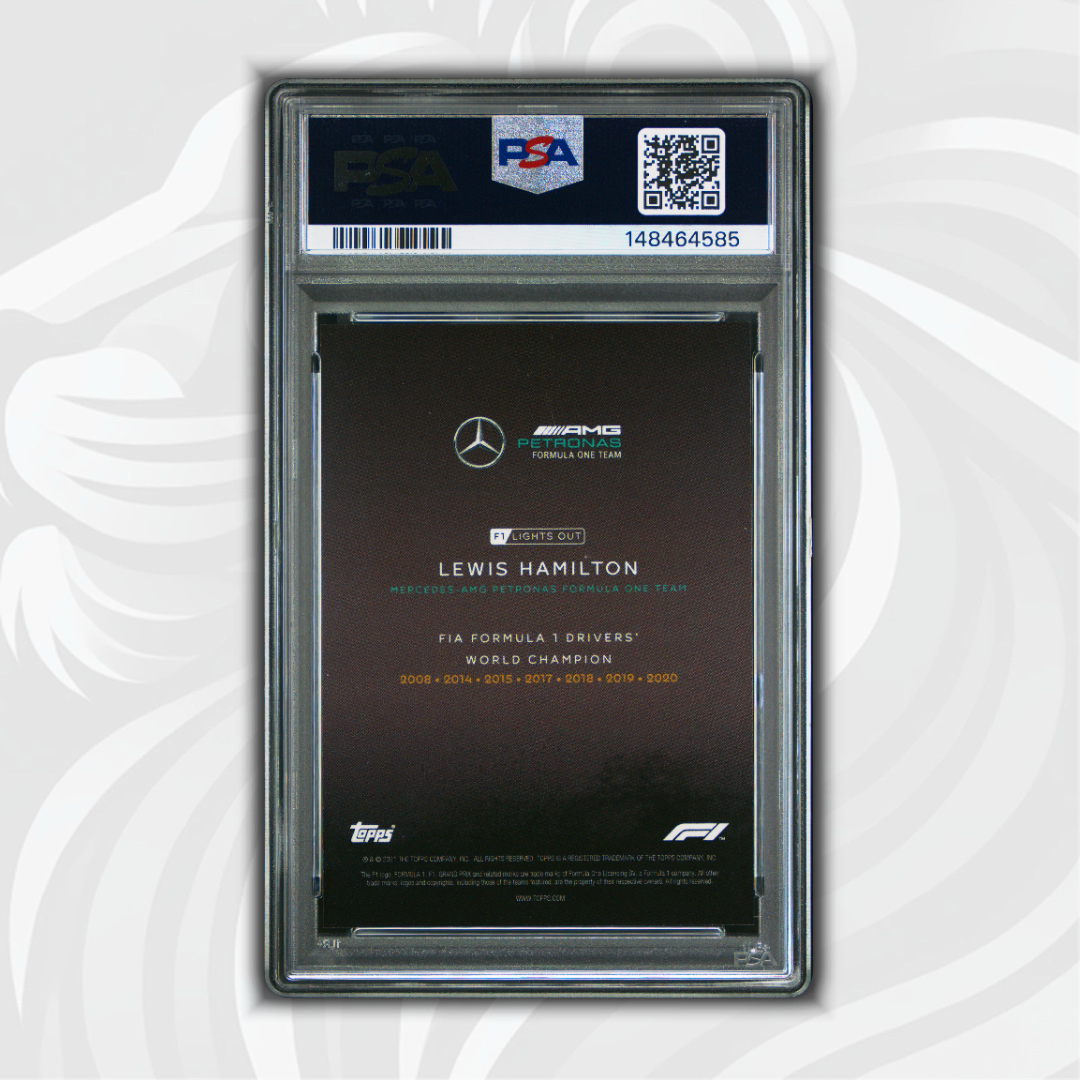 PSA 10 - 63/99 Lewis Hamilton - World Champion - 2021 Topps Lights Out F1 - Blue