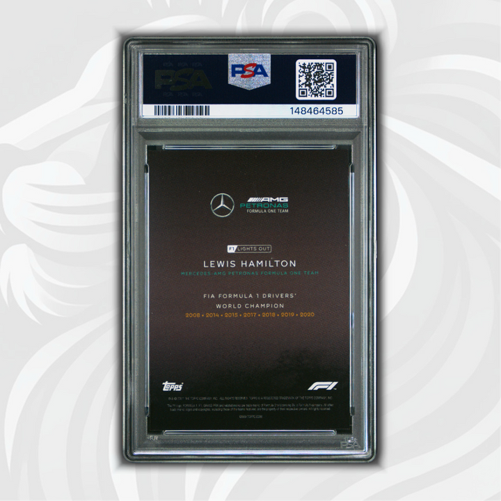 PSA 10 - 63/99 Lewis Hamilton - World Champion - 2021 Topps Lights Out F1 - Blue