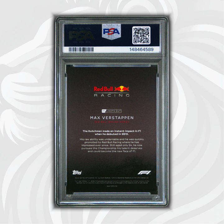 PSA 9 - 63/99 Max Verstappen - Drivers - 2021 Topps Lights Out F1 - Blue