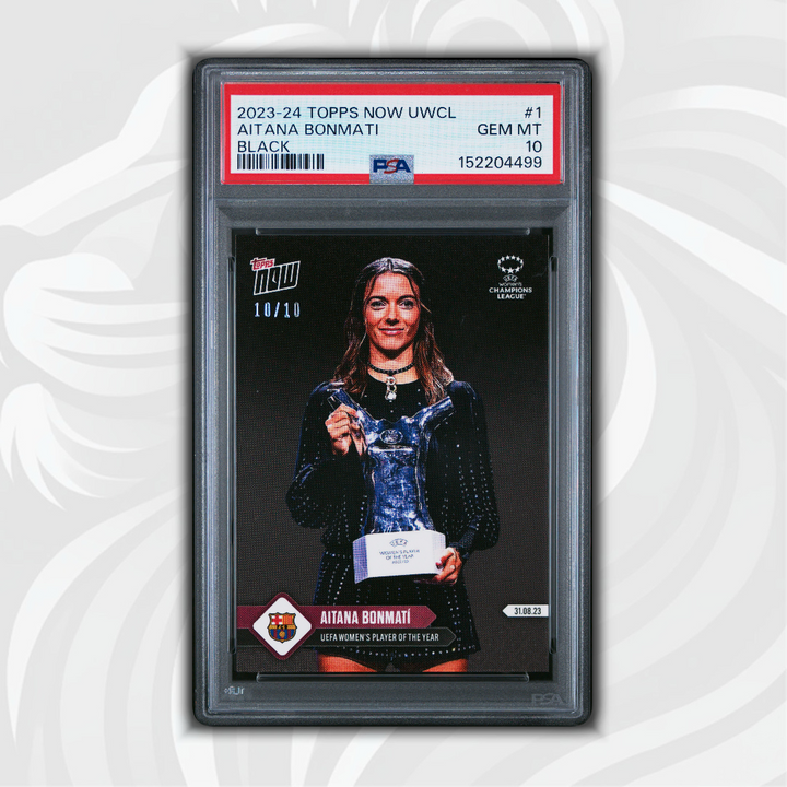 PSA 10 - 10/10 Aitana Bonmatí #1 - 2023-24 Topps Now UWCL - Black