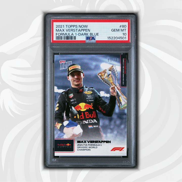 PSA 10 - 60/99 Max Verstappen #80 - 2021 Topps Now F1 - Dark Blue