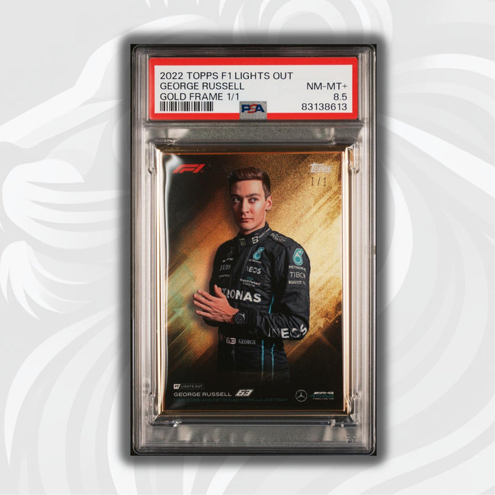 1/1 Gold Frame - George Russell - Driver - 2022 Lights Out - PSA8.5