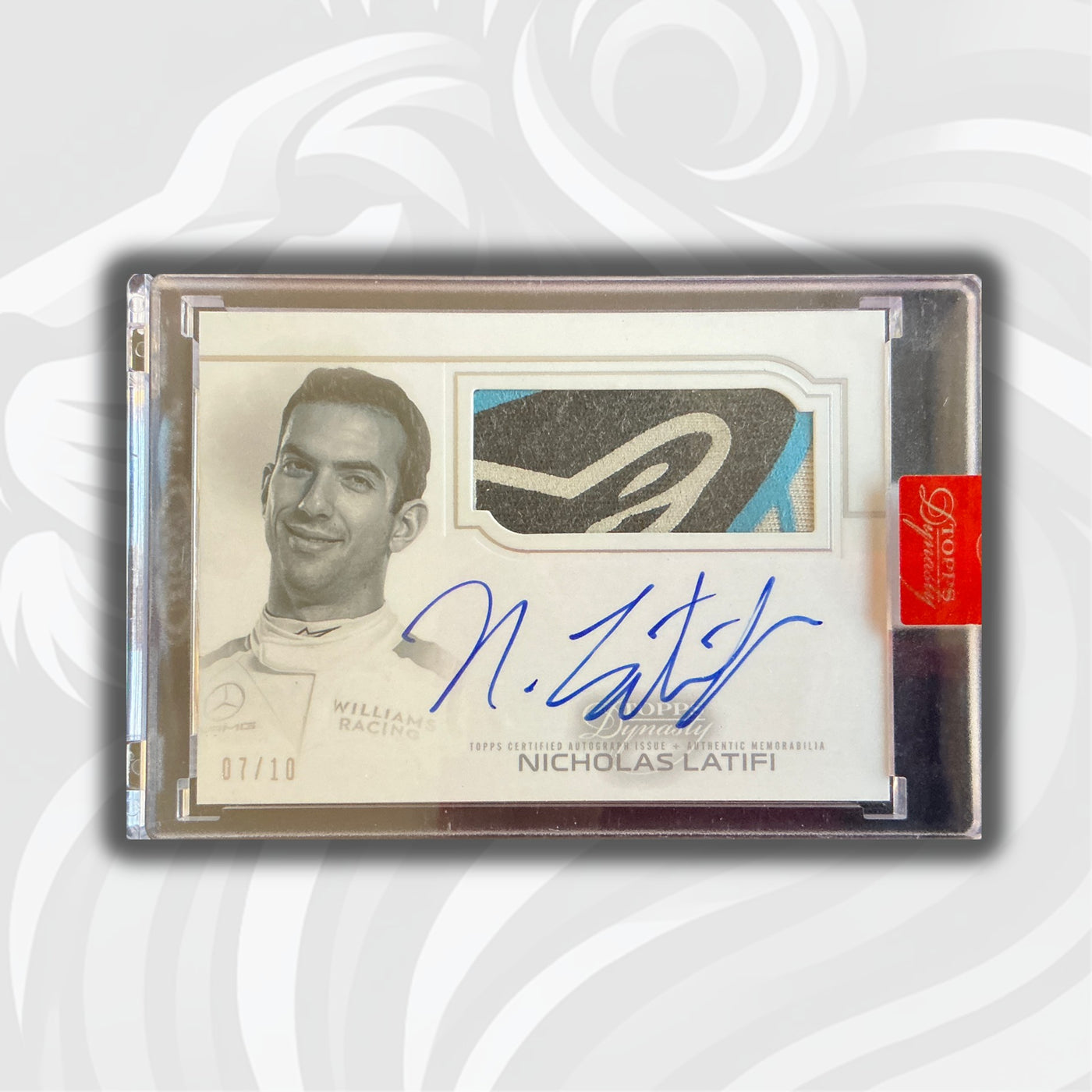 07/10 Nicholas Latifi #AFP-NL – 2020 Topps Dynasty F1 – Autographed Racing Glove Relic