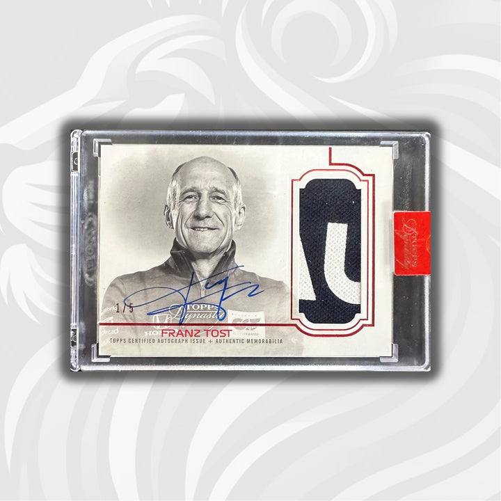 PSA - 1/5 Franz Tost - 2020 Topps Dynasty F1 - Autographed Patch Card - Front