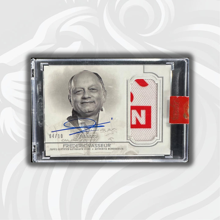 PSA - 04/10 Frederic Vasseur - 2020 Topps Dynasty F1 - Dynasty Autographed Patch Card - Front