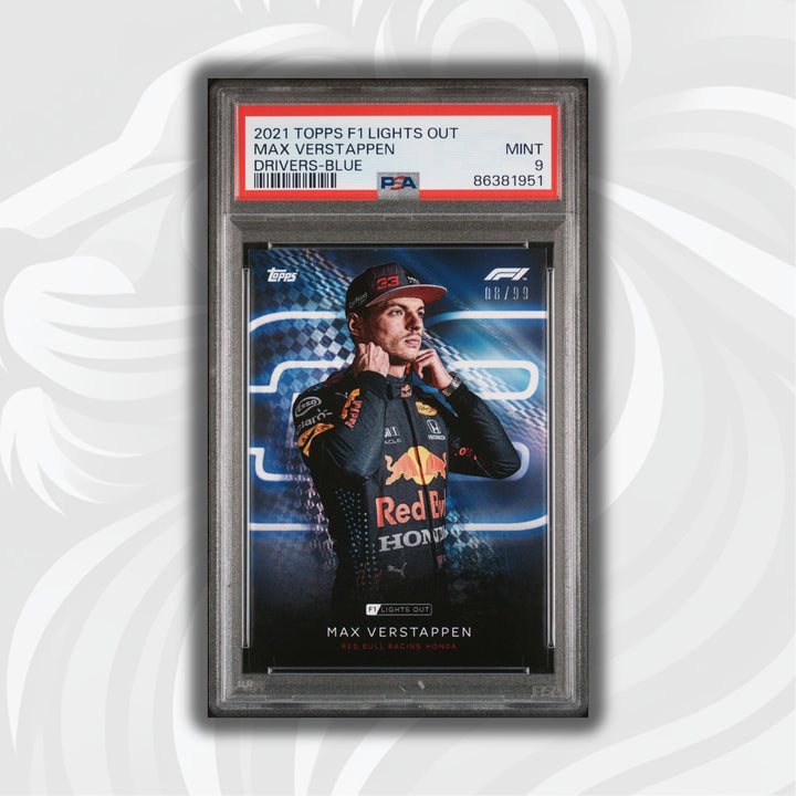 PSA 9 - 08/99 Max Verstappen - Drivers -  Blue Parallel