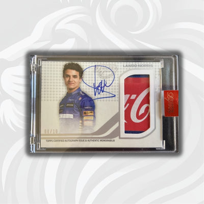 8/10 - Lando Norris - McLaren #4 - DAP-LNI - Autograph Patch - 2021 Topps Dynasty F1