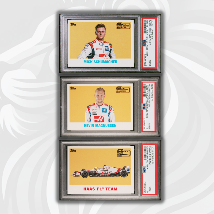 PSA 9 - Triple Haas F1 Team - 2022 Topps Formula 1 - Miami/US  Grand Prix - Exclusive