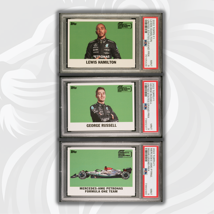 PSA 9 - Triple Mercedes-AMG - 2022 Topps Formula 1 - Miami/US  Grand Prix - Exclusive