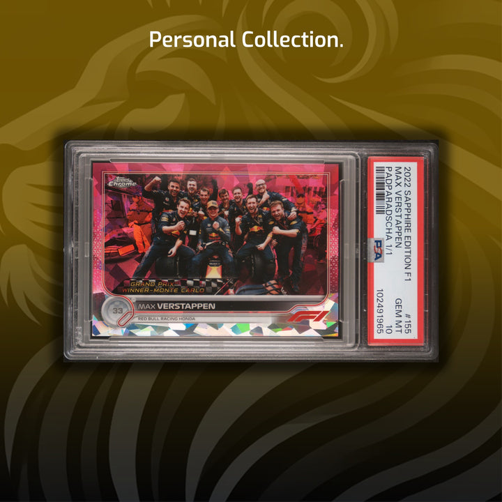 PSA 10 - 1/1 Max Verstappen #155 - Grand Prix Winners - Monte Carlo - Sapphire Edition - 2023 Topps Chrome F1