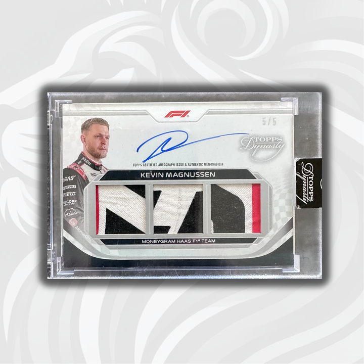 5/5 Kevin Magnussen #SDTRA-KMA - Triple Relic Autograph - 2024 Topps Dynasty F1
