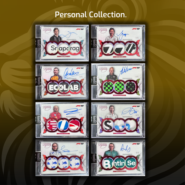 Set - /5 Red Team Principals - Triple Patch Autograph - 2025 Topps Dynasty
