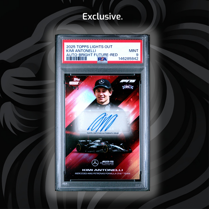 PSA 9 - 4/5 Kimi Antonelli - Auto Bright Future - 2025 Topps Lights Out F1 - Red