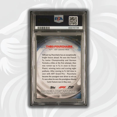PSA 9 - 34/50 Theo Pourchaire #RL13 - Redliners - Gold - 2021 Topps Chrome F1